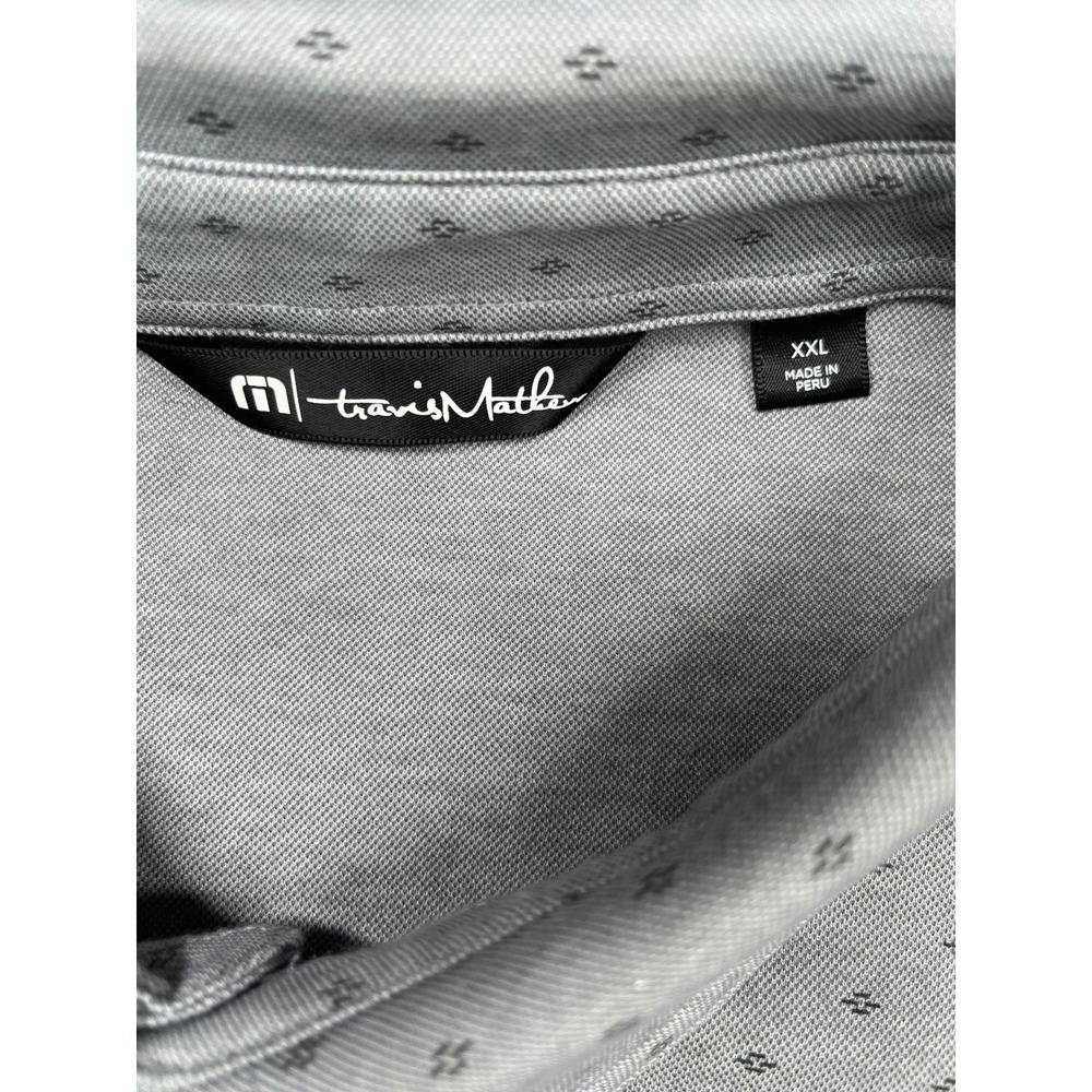 Travis Mathew Xxl Gray Golf Polo Football Heritage Foundation Shirt View 3